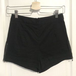 TALULA (ARITZIA) Black High-Waisted Shorts (Micro length)
